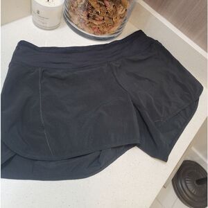 Lululemon Speed Up Short - 4” inseam, black, size 8